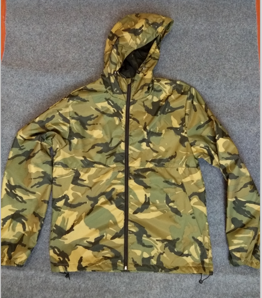 Mens camo waterproof jacket